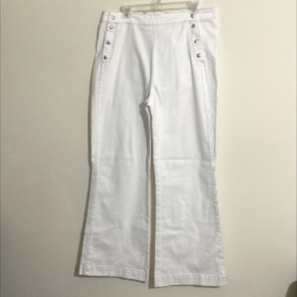 LOLA Jeans STEVIE-WHT Ultra-High Rise Flare Denim Jeans Women's Size 34 - Picture 3 of 8